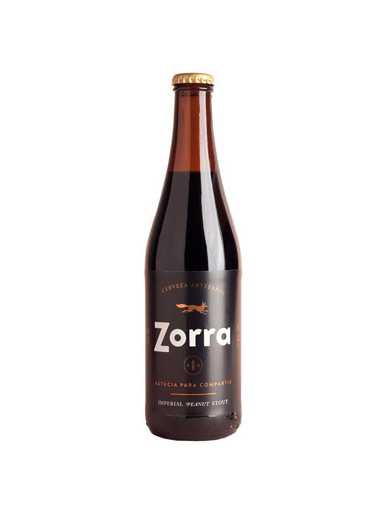 CERVEZA ZORRA IMPERIAL PEANUT STOUT .355