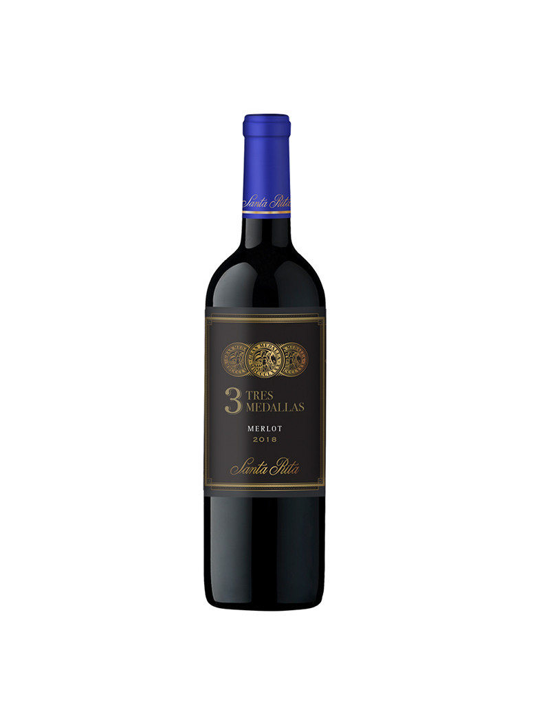 V.T. SANTA RITA TRES MEDALLAS MERLOT .750