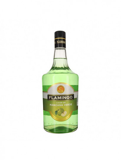 LICOR DE MANZANA VERDE FLAMINGO WILD 1.00