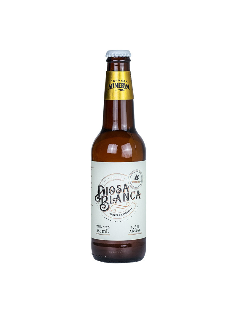 CERVEZA MINERVA DIOSA BLANCA .355