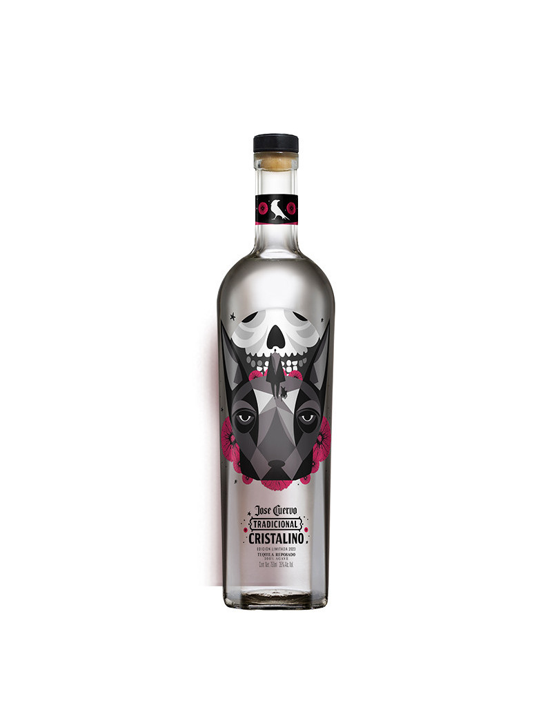 TEQUILA CRISTALINO REP.100% CUERVO TRADICIONAL EDICION CALAVERA .750