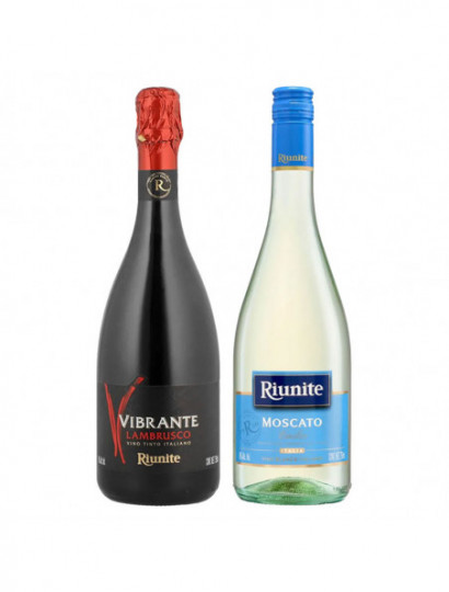 V.T. RIUNITE VIBRANTE LAMBRUSCO .750 C/V.B. RIUNITE VIBRANTE MOSCATO.750