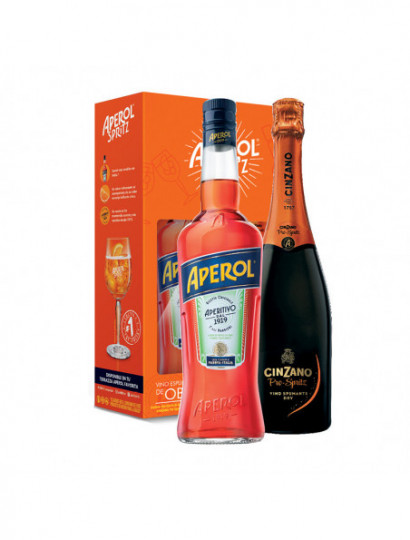 APERITIVO APEROL .750 C/V.E.CINZANO PRO SPRITZ DRY .750