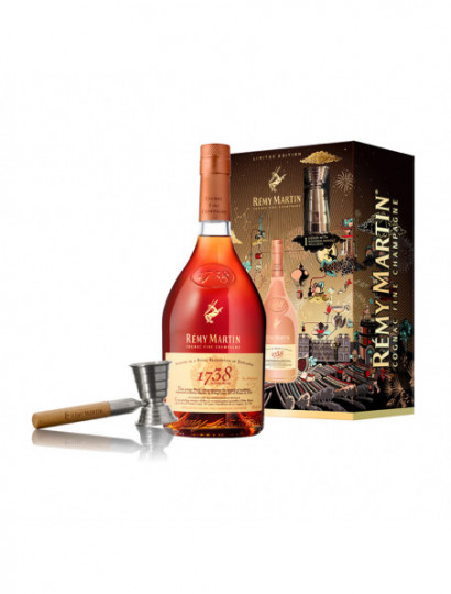 COGNAC REMY MARTIN 1738 700 ML. CON UN JIGGER