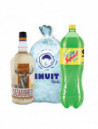 TEQUILA REP.100% CAZADORES .950+REFRESCO SQUIRT N.R. 2.00+HIELO INUIT BOLSA 3 KG.