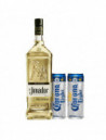 TEQUILA REP.100% EL JIMADOR .950 +2 CERVEZA CORONA LIGHT LATA .355