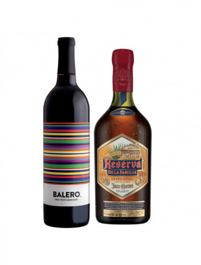 TEQUILA EXTRA AÑEJO 100% RESERVA DE LA FAMILIA .750+V.T. BALERO CABERNET MERLOT .750