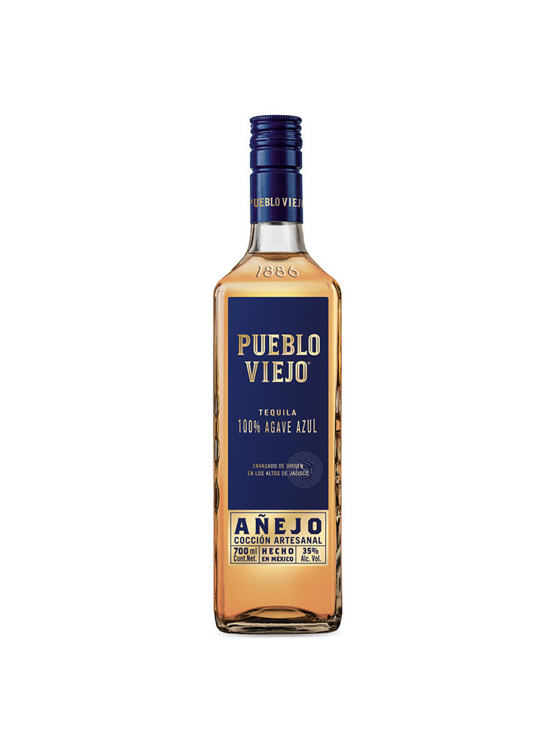 TEQUILA AÑEJO 100% PUEBLO VIEJO .750